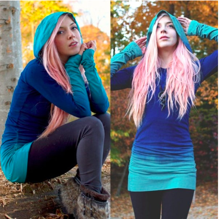 Lady's Pullover Hoodie Sweatshirt Long Sleeve Hooded Jumper Tunic Sweater Tops