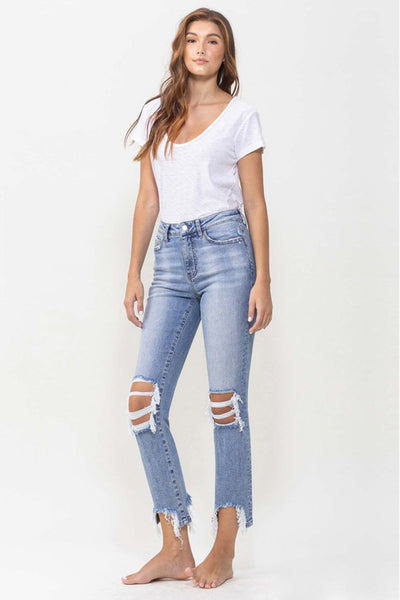 Plus Size Women Lovervet Full Size Courtney Super High Rise Kick Flare Jeans