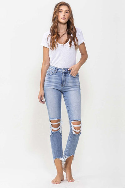 Plus Size Women Lovervet Full Size Courtney Super High Rise Kick Flare Jeans