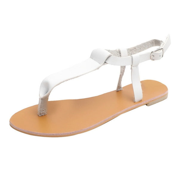 Women T Strap Vintage Casual Thong Sandals