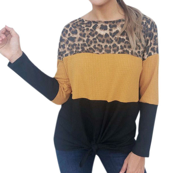 Leopard Print Bandage Sweater