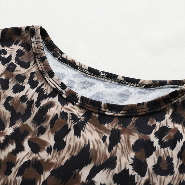 Leopard Print Bandage Sweater