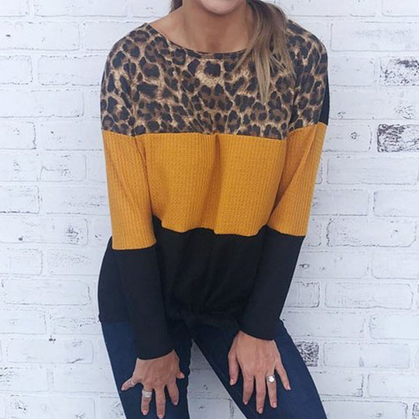 Leopard Print Bandage Sweater