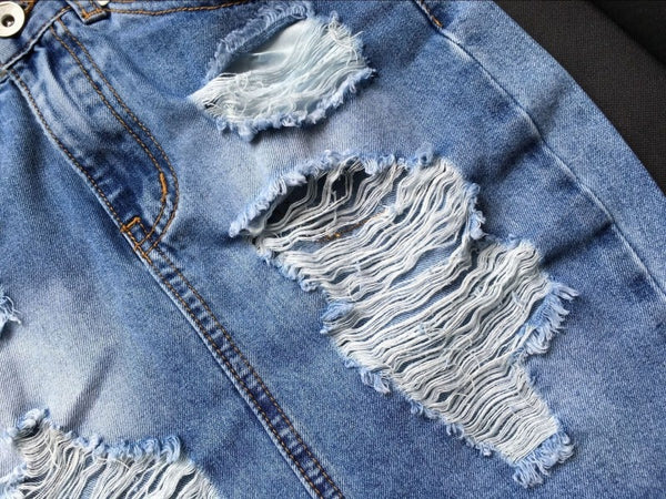 Casual Mini Denim Split High Waist Short Jean Sexy Pencil Skirt