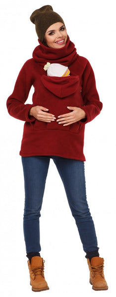 Winter Baby Carrier Jacket Kangaroo Maternity Outerwear for Pregnant Women Thick Pregnancy Baby Wearing Coat