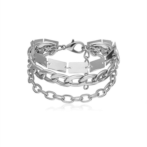 Women Bohemian Metal Hollow Stone Bracelets
