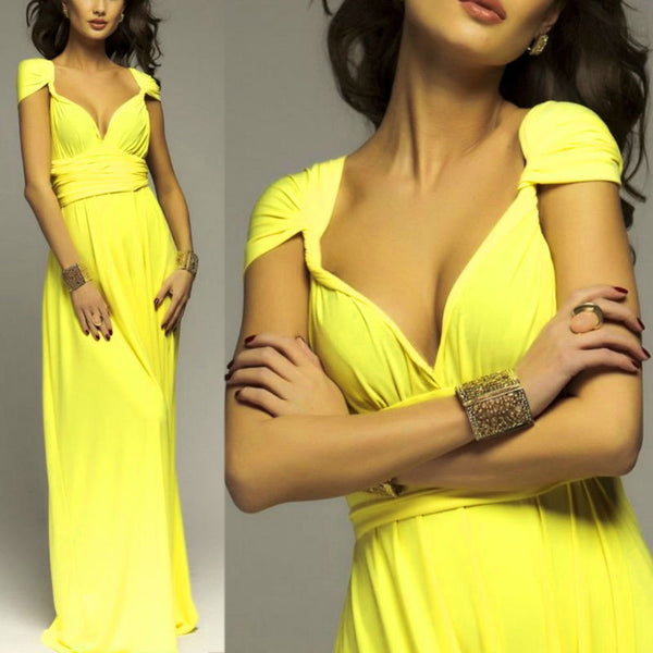 Summer Sexy Multiway Bridesmaids Convertible Dress Sexy Women Wrap Maxi Dress   Long Dress Robe Longue Femme