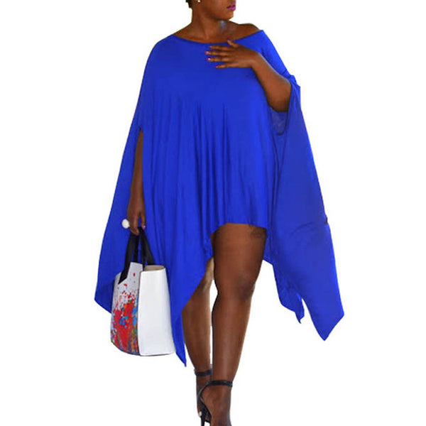 Irregular Stretchy Pleated Women Summer Dress Loose Party Dresses