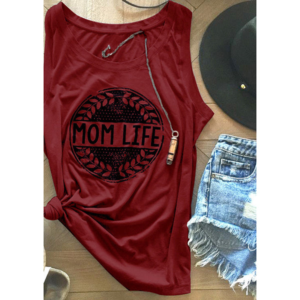 Summer Women T Shirt Funny Printed Casual Sleeveless O-Neck Tees