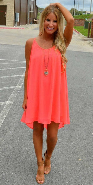 Women Beach Summer Chiffon Dress