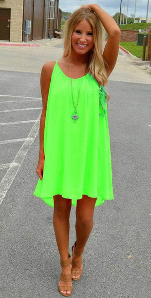 Women Beach Summer Chiffon Dress