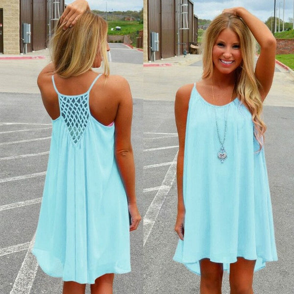 Women Beach Summer Chiffon Dress