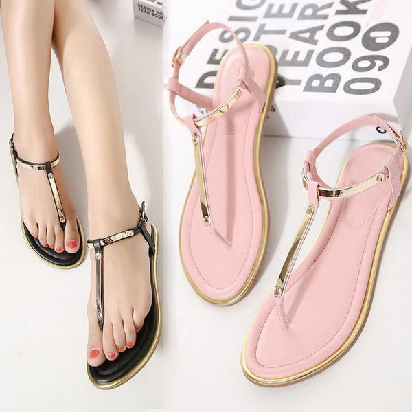 Women's Sandals Solid Four Colors Flat Causal Fashion Shoes