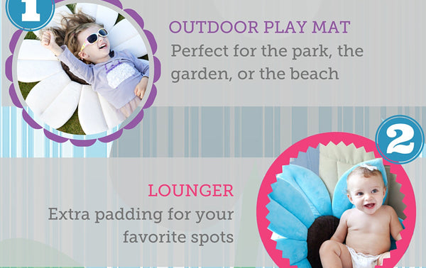0-1 Years Newborn Baby Flower Pillow Soft Lotus Shape Foldable Cushion Sunflower Infant Blooming Mat For Boys Girls
