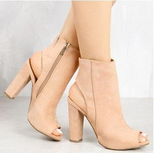 New Fashion Womens High Heels Casual Party Platform Pumps Peep Toe Shoes