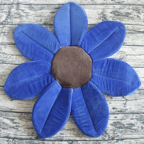0-1 Years Newborn Baby Flower Pillow Soft Lotus Shape Foldable Cushion Sunflower Infant Blooming Mat For Boys Girls