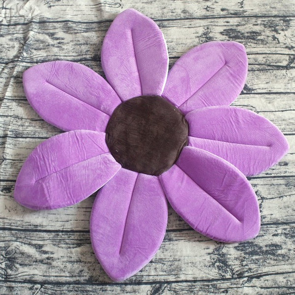 0-1 Years Newborn Baby Flower Pillow Soft Lotus Shape Foldable Cushion Sunflower Infant Blooming Mat For Boys Girls