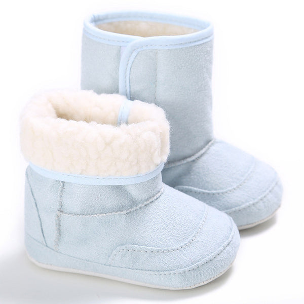 Winter Super Warm Newborn Baby Girls First Walkers Shoes Infant Toddler Soft Rubber Soled Anti-slip Boots Booties
