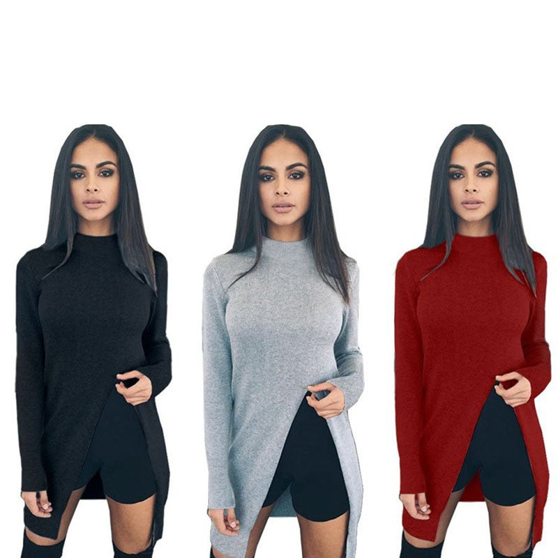 Lady Fashion Cotton Knitwear Women Casual Sweater Knitted Plus Size Pullover Sweater