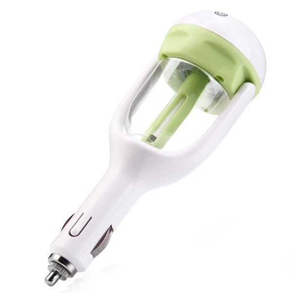 Car Air Purifier 12V 180 Degree Rotation Air Ionizer Humidifier Purifying Vehicle Environment  Deodorant Auto Luft Ionisator
