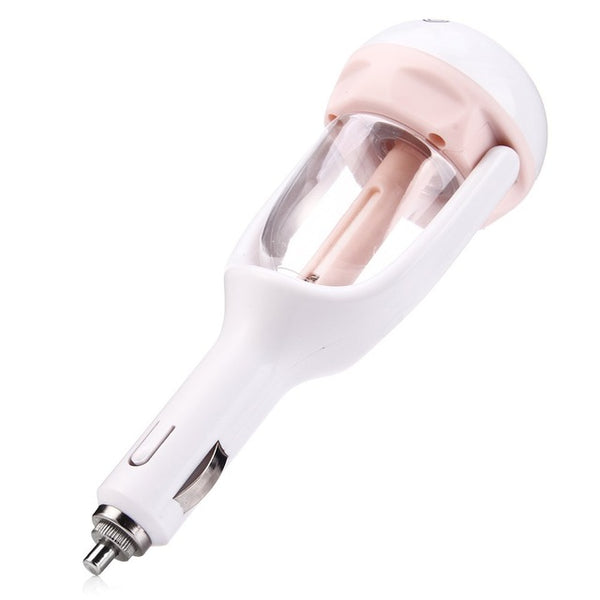Car Air Purifier 12V 180 Degree Rotation Air Ionizer Humidifier Purifying Vehicle Environment  Deodorant Auto Luft Ionisator
