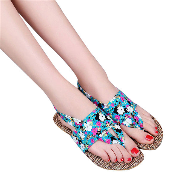 Women Flip Flops New Leisure Slip on Women Shoes Flower Sandals