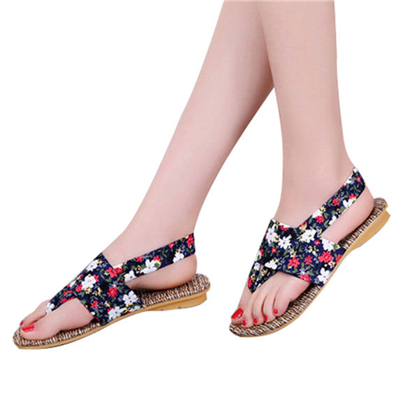 Women Flip Flops New Leisure Slip on Women Shoes Flower Sandals