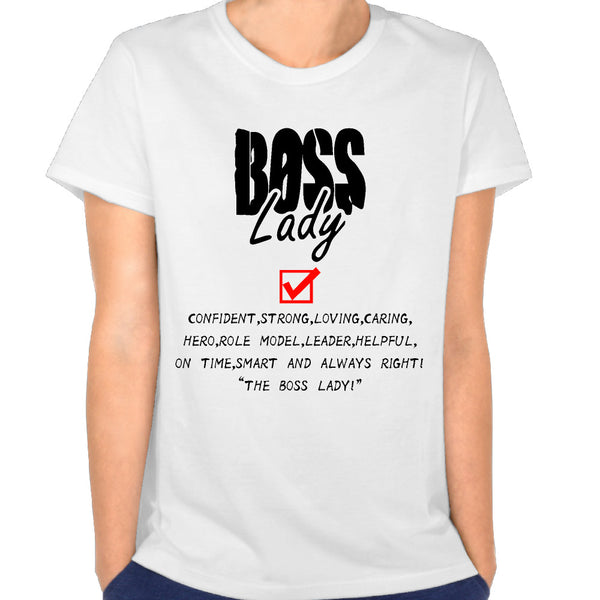 Newest Boss Lady Strong Lady Woman Tee Tumblr T-shirts T-shirt for Women