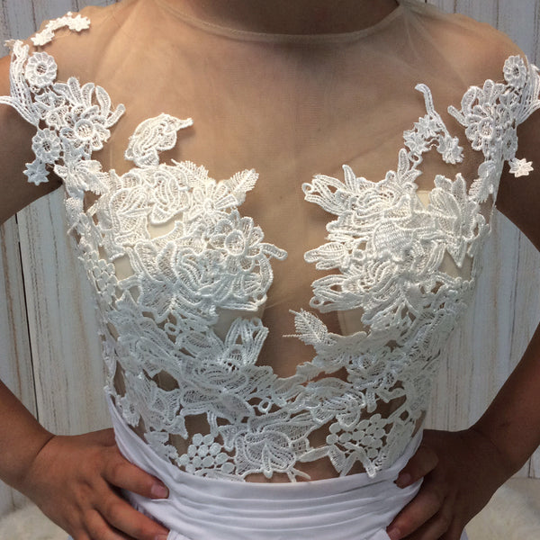 Chiffon Beach Wedding Dress Lace Bridal Dresses