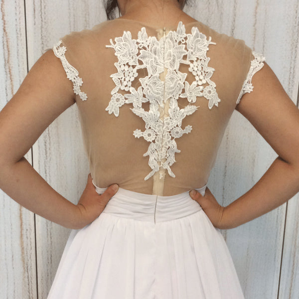 Chiffon Beach Wedding Dress Lace Bridal Dresses
