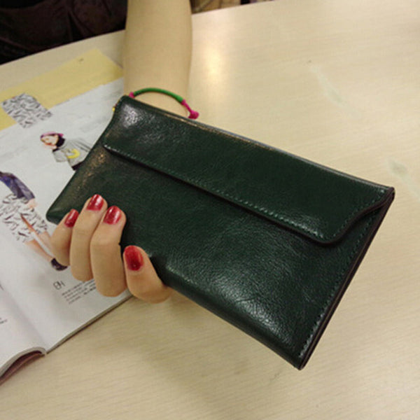 Envelope Clutch Purse Mini Leather Ladies Hand Bags