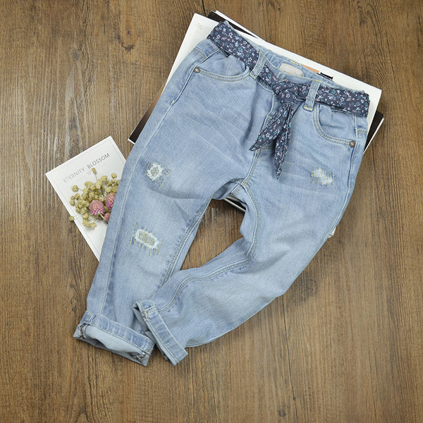 Newborn Ripped Denim Baby Jeans