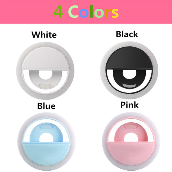 Portable Flash 36 Led Camera Enhancing Photography Selfie Ring Light for Smartphone iPhone 6 plus 6s 6 5s 5 4s 4 Samsung Galaxy