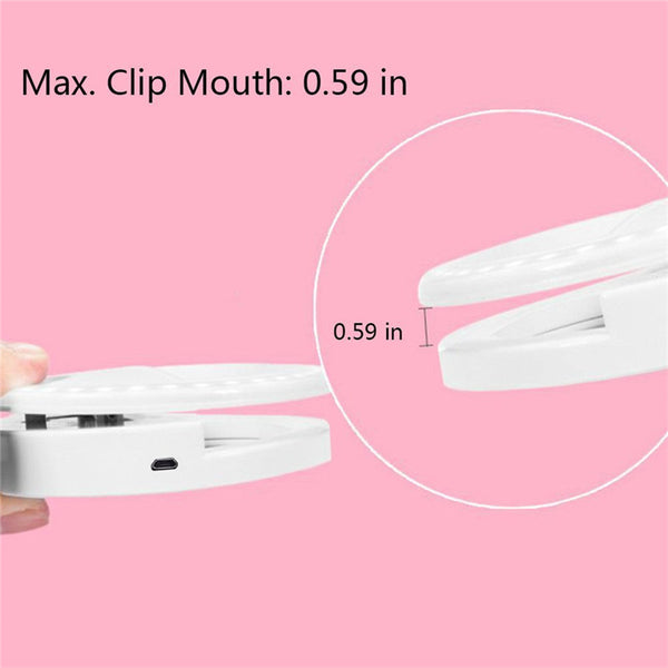 Portable Flash 36 Led Camera Enhancing Photography Selfie Ring Light for Smartphone iPhone 6 plus 6s 6 5s 5 4s 4 Samsung Galaxy