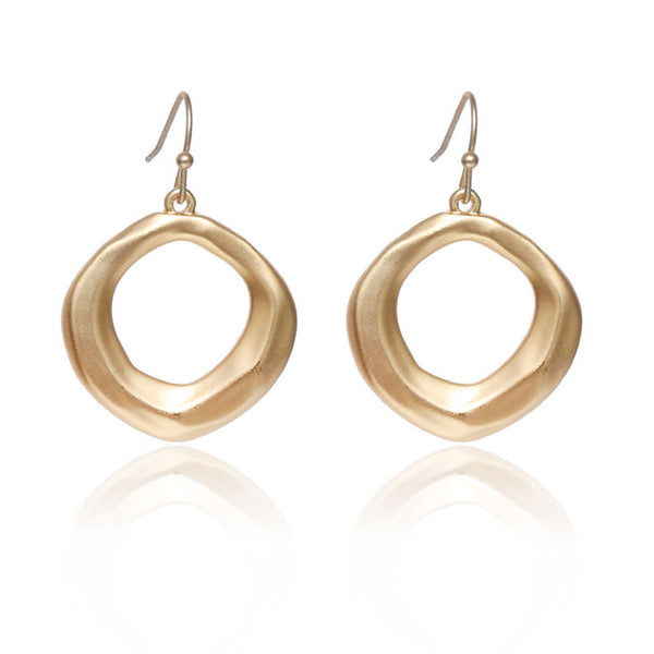 Hot Selling Hollow Square Gold Earrings