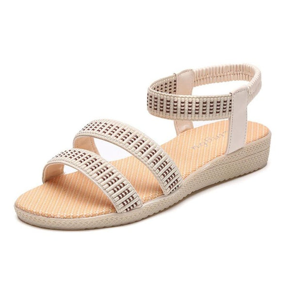 Women Flat Shoes Elasticity Bohemia Leisure Lady Sandals