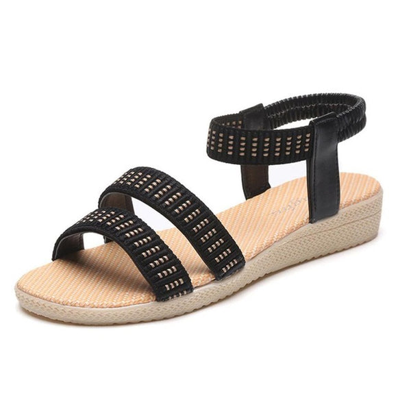 Women Flat Shoes Elasticity Bohemia Leisure Lady Sandals