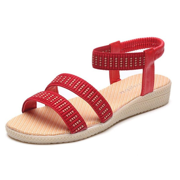 Women Flat Shoes Elasticity Bohemia Leisure Lady Sandals