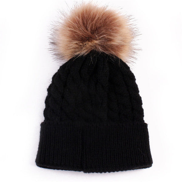 Winter Baby Kids Hat for Girl Boy Cap Cute Hats Knitted Wool Autumn Newborn Children Hats