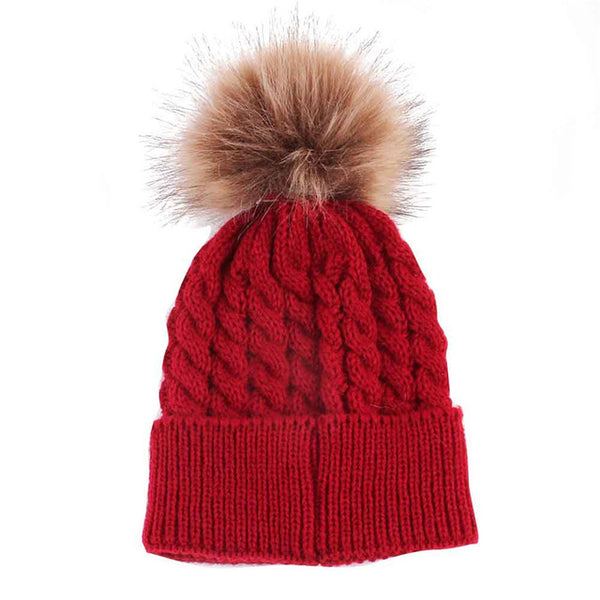 Winter Baby Kids Hat for Girl Boy Cap Cute Hats Knitted Wool Autumn Newborn Children Hats