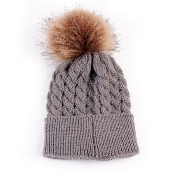 Winter Baby Kids Hat for Girl Boy Cap Cute Hats Knitted Wool Autumn Newborn Children Hats