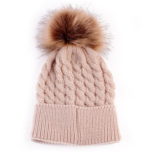 Winter Baby Kids Hat for Girl Boy Cap Cute Hats Knitted Wool Autumn Newborn Children Hats