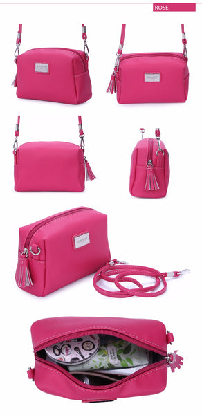 Women Messenger PU Solid Flap Crossbody Bag Purse Shoulder Bag