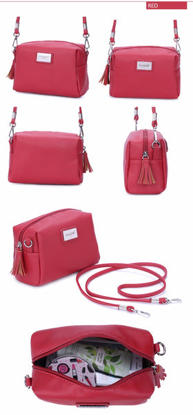 Women Messenger PU Solid Flap Crossbody Bag Purse Shoulder Bag