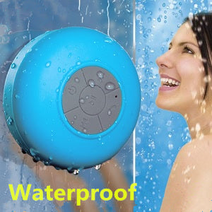 Portable Waterproof Shower Speakers  Bluetooth Handsfree Receive Call Music Suction Mic For iPhone Wireless Subwoofer Speaker