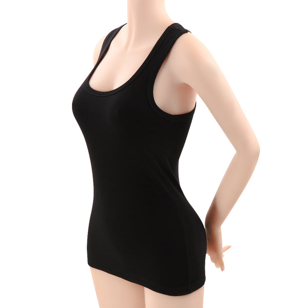 Summer Sexy Low-cut Basic T-shirts Fashion Lady Tank Top Solid Comfortable Cotton Sleeveless Camisole Tops