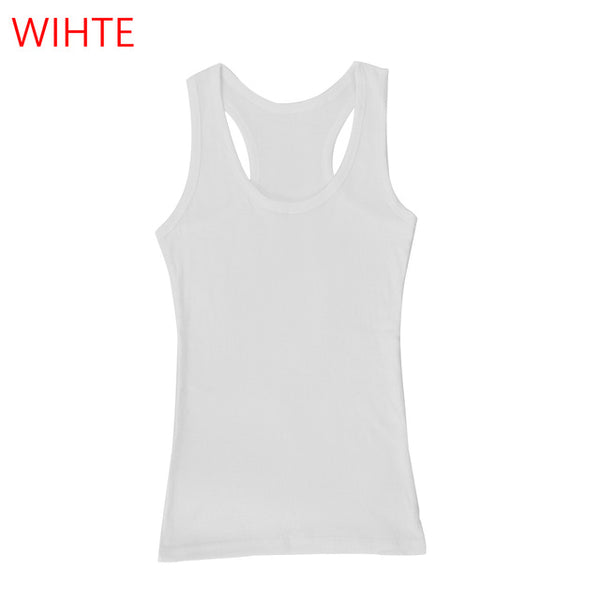 Summer Sexy Low-cut Basic T-shirts Fashion Lady Tank Top Solid Comfortable Cotton Sleeveless Camisole Tops