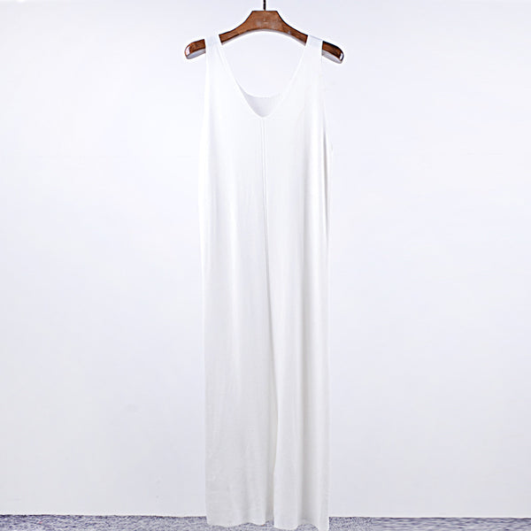 Ladies Summer Style Sexy Bodycon Knitted Dress Women V Neck Before Side Split Slim Dresses Casual New Sleeveless Dress
