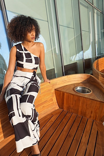 2 Piece Full Length Summer Sleeveless Print Jumpsuit