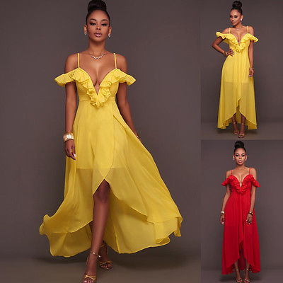 Women Formal Dresses Long Evening Party Ball Prom Gown Chiffon Dress